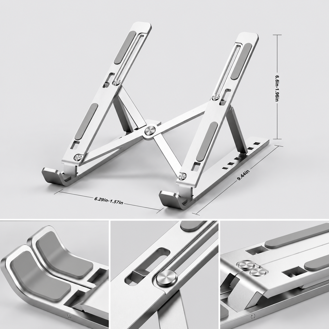 Laptop Adjustable Stand – METALLIC