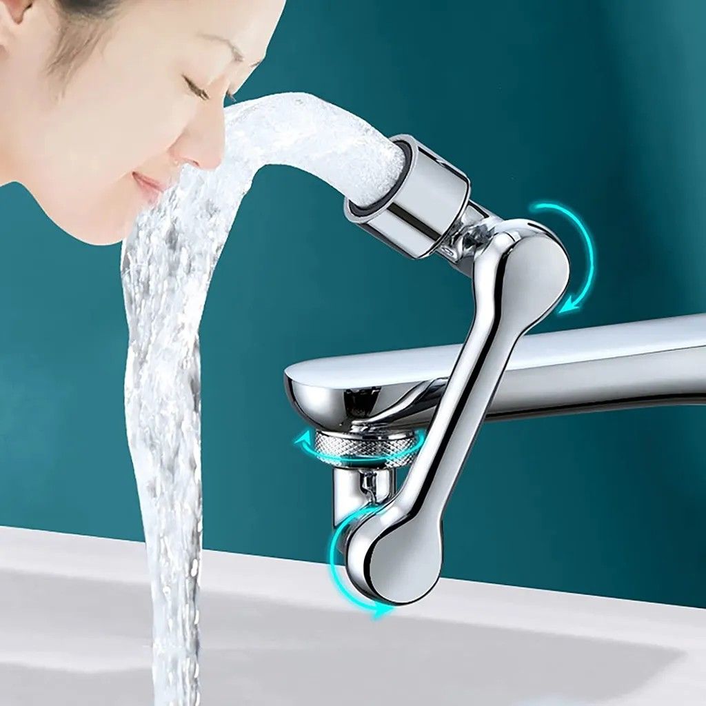 AllHome Haven 1080° Rotating Faucet Aerator Extender ā Dual Mode Splash-Proof Tap Adapter