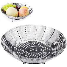 Stainless Steel Expandable Steamer Basket – Multi-Purpose Vegetable, Dumpling & Egg Steamer