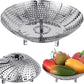 Stainless Steel Expandable Steamer Basket – Multi-Purpose Vegetable, Dumpling & Egg Steamer