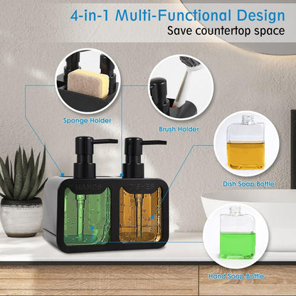 4-in-1 Manual Press Liquid Dispenser