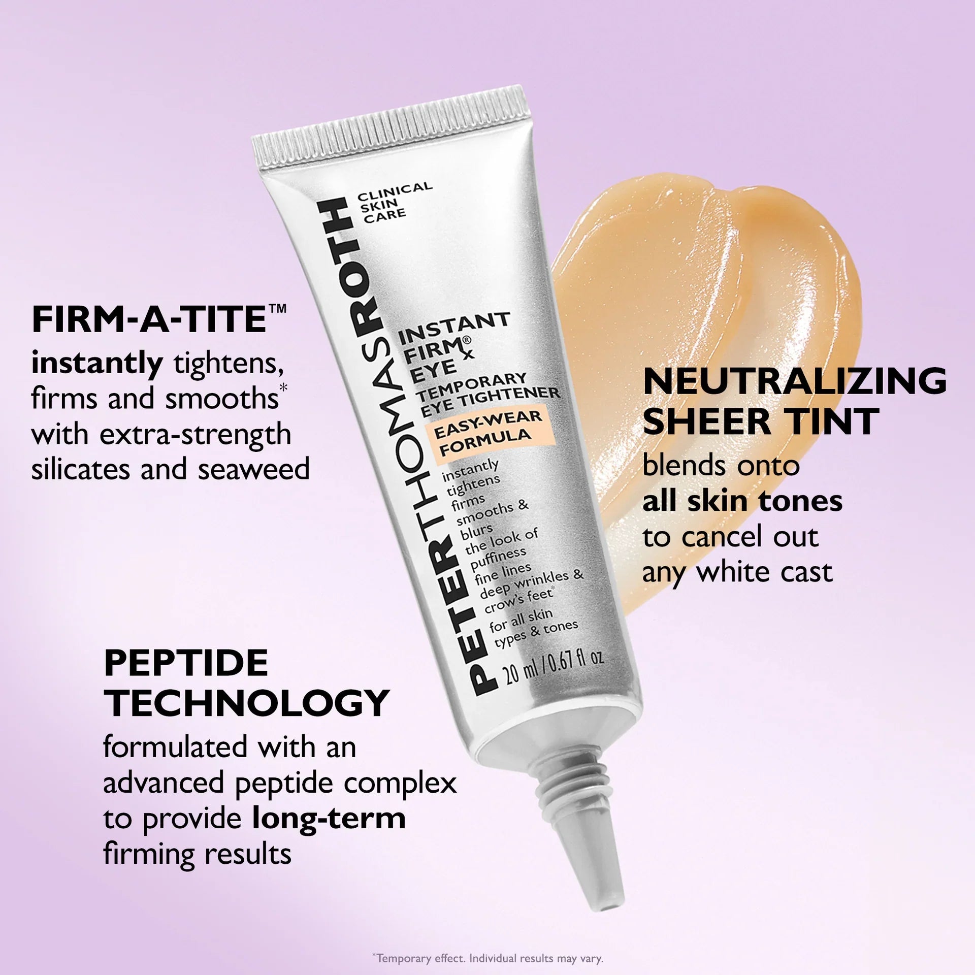 Glamish Instant Eye Tightener Easy-Wear Formula - Lift and Firm Pakistan