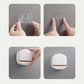 Wall-Mounted Flip-Lid Soap Box | No-Drill Waterproof Soap Holder with Drain Tray