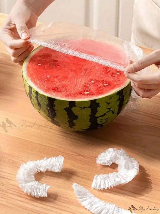 Reusable Elastic Food Cover Bags (100 Pcs) – Stretchable Plastic Bowl & Fruit Covers for Fresh Food Storage