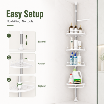 SpaceSaver Pro 4-Tier Shower Tower