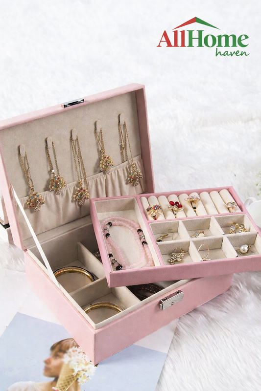 Double Layer Jewelry Organizer Box