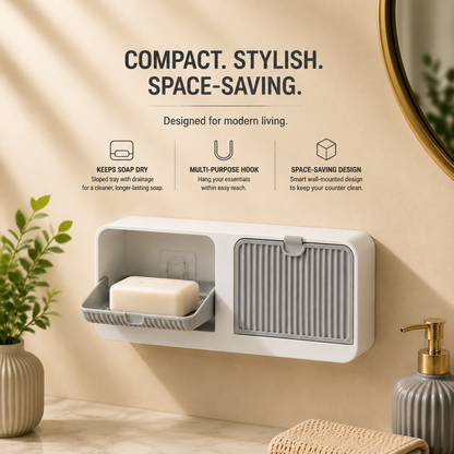 Quick-Dry Dual Soap Dish