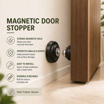 Anti-Slam Magnetic Door Stop