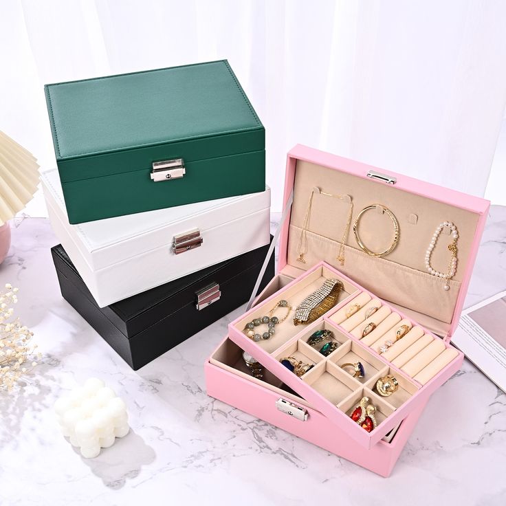 Double Layer Jewelry Organizer Box