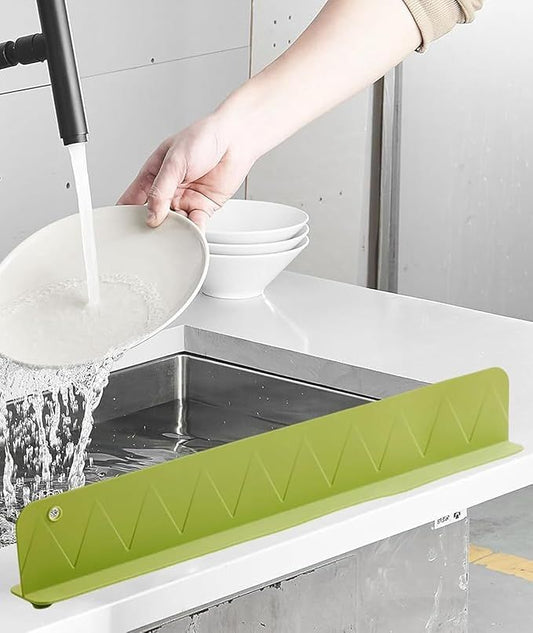 Silicone Sink Splash Guard | Anti-Water Spill Protector for Kitchen Counter.