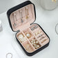 Premium Travel Jewelry Organizer Box – Compact Zipper Storage for Rings, Earrings & Necklaces