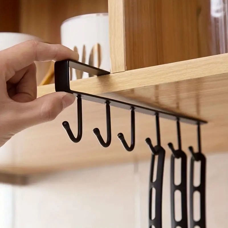 Under Cabinet Hanging Hook Rack