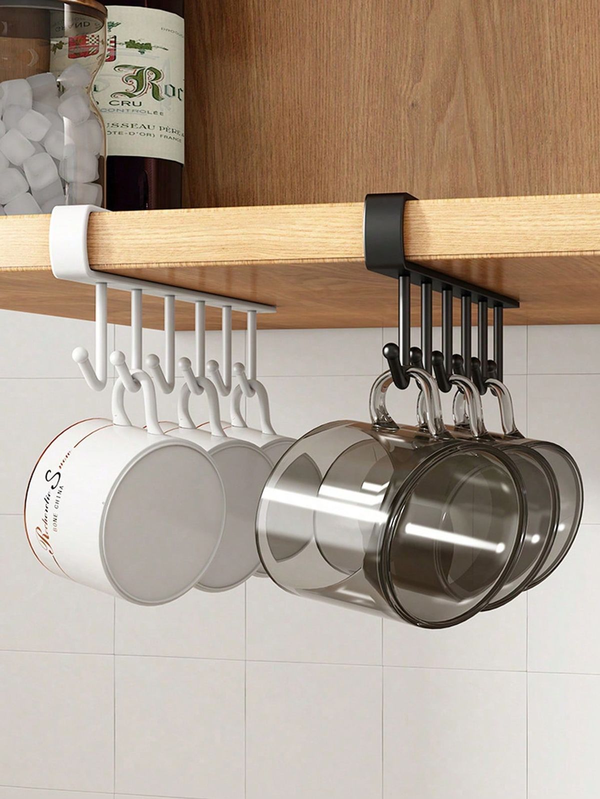 Under Cabinet Hanging Hook Rack