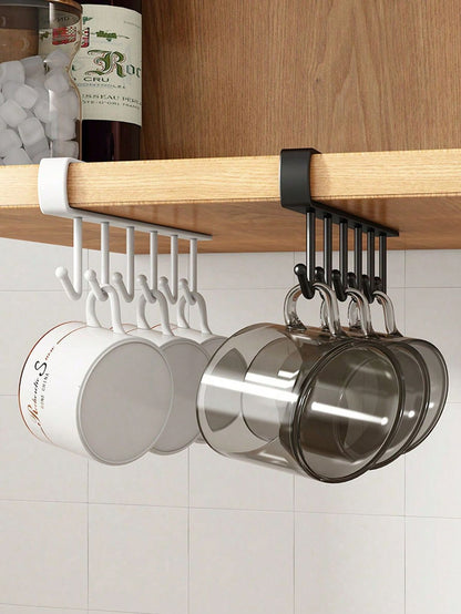 Under Cabinet Hanging Hook Rack