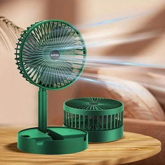 USB RECHARGEABLE TELESCOPIC FOLDING FAN