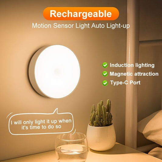 AllHome Haven Smart Motion Sensor Night Light – USB Rechargeable LED with Auto On/Off