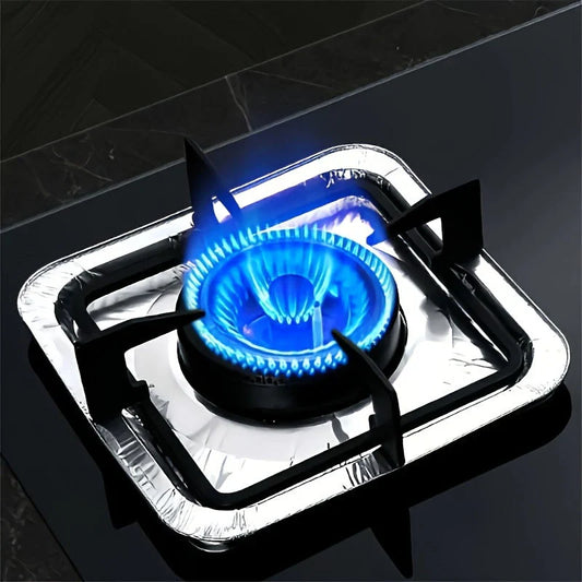 Aluminum Foil Gas Stove Burner Covers – Oil & Heat Resistant Stove Protectors