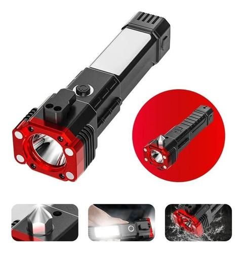 AllHome Haven 5-in-1 Emergency Flashlight – Torch, Safety Hammer, Knife & Power Bank