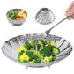 Stainless Steel Expandable Steamer Basket – Multi-Purpose Vegetable, Dumpling & Egg Steamer