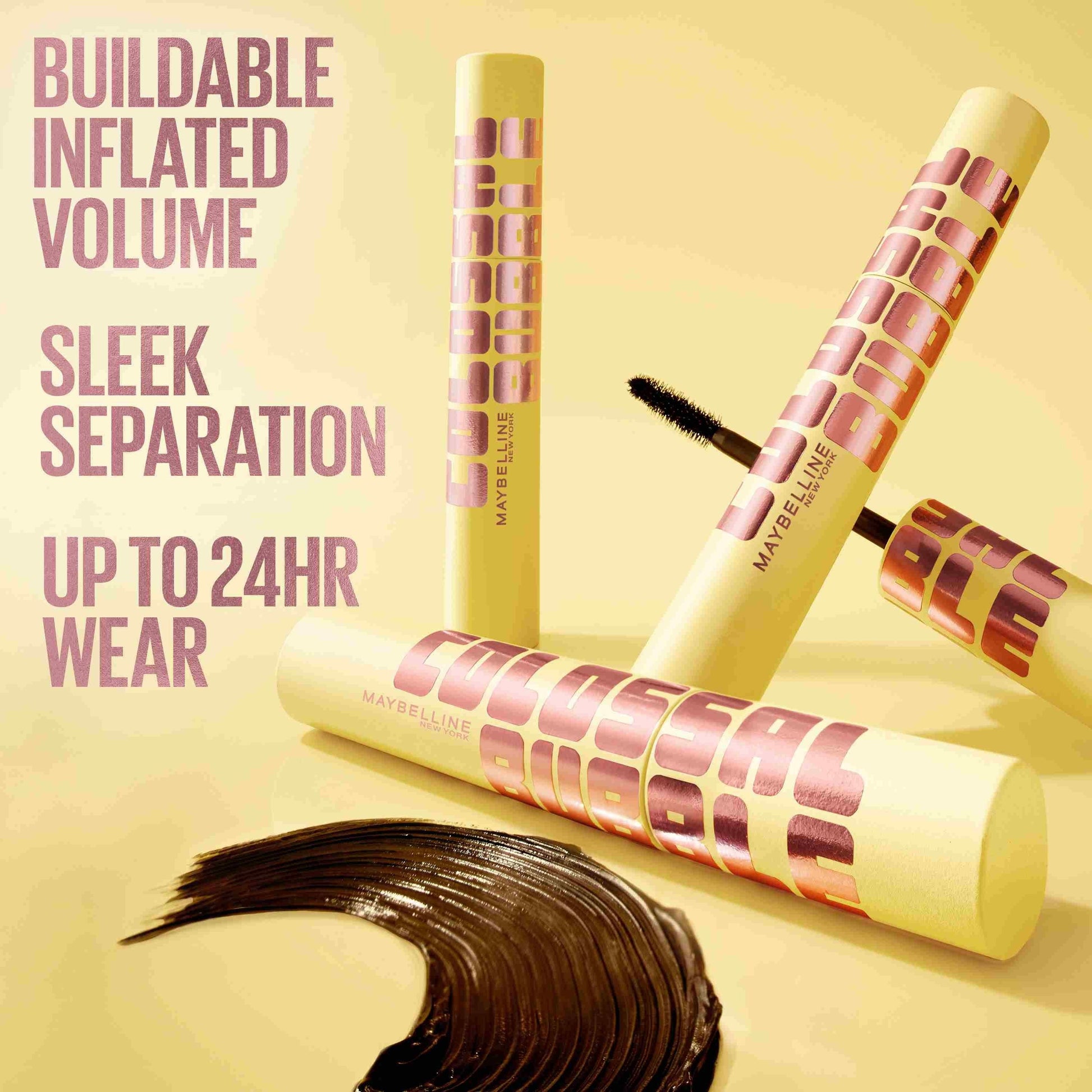 Glamish Colossal Bubble Washable Mascara Black - Volume Lashes Pakistan