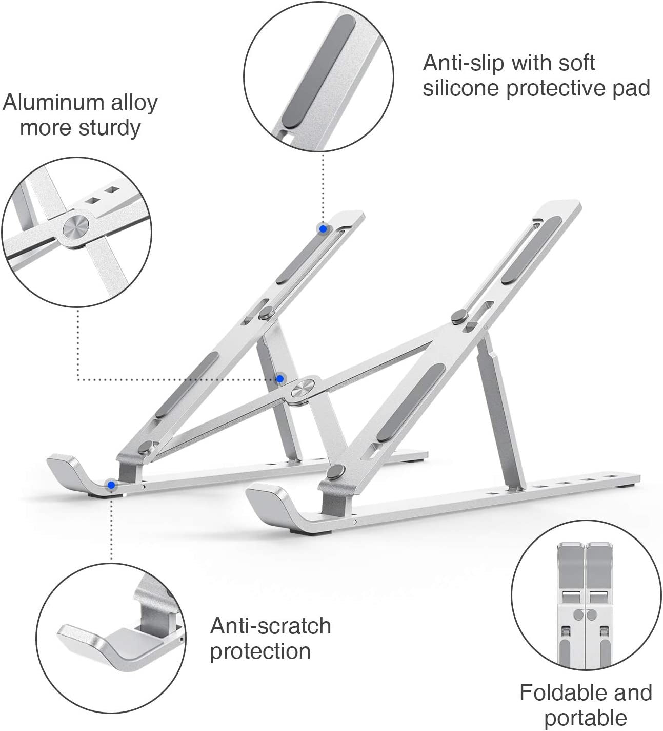 Laptop Adjustable Stand – METALLIC