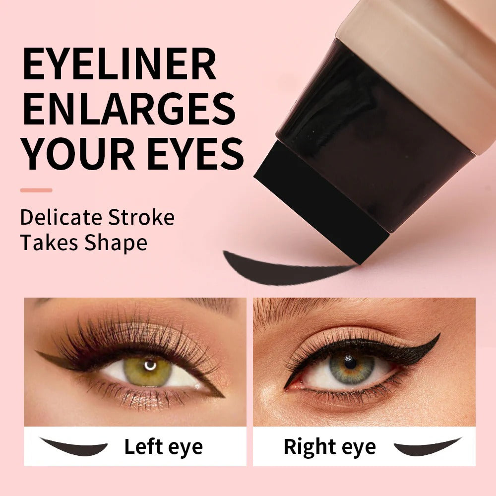 Glamish Rotating Eyeliner Stamp Pen Black - Perfect Cat Eye Pakistan