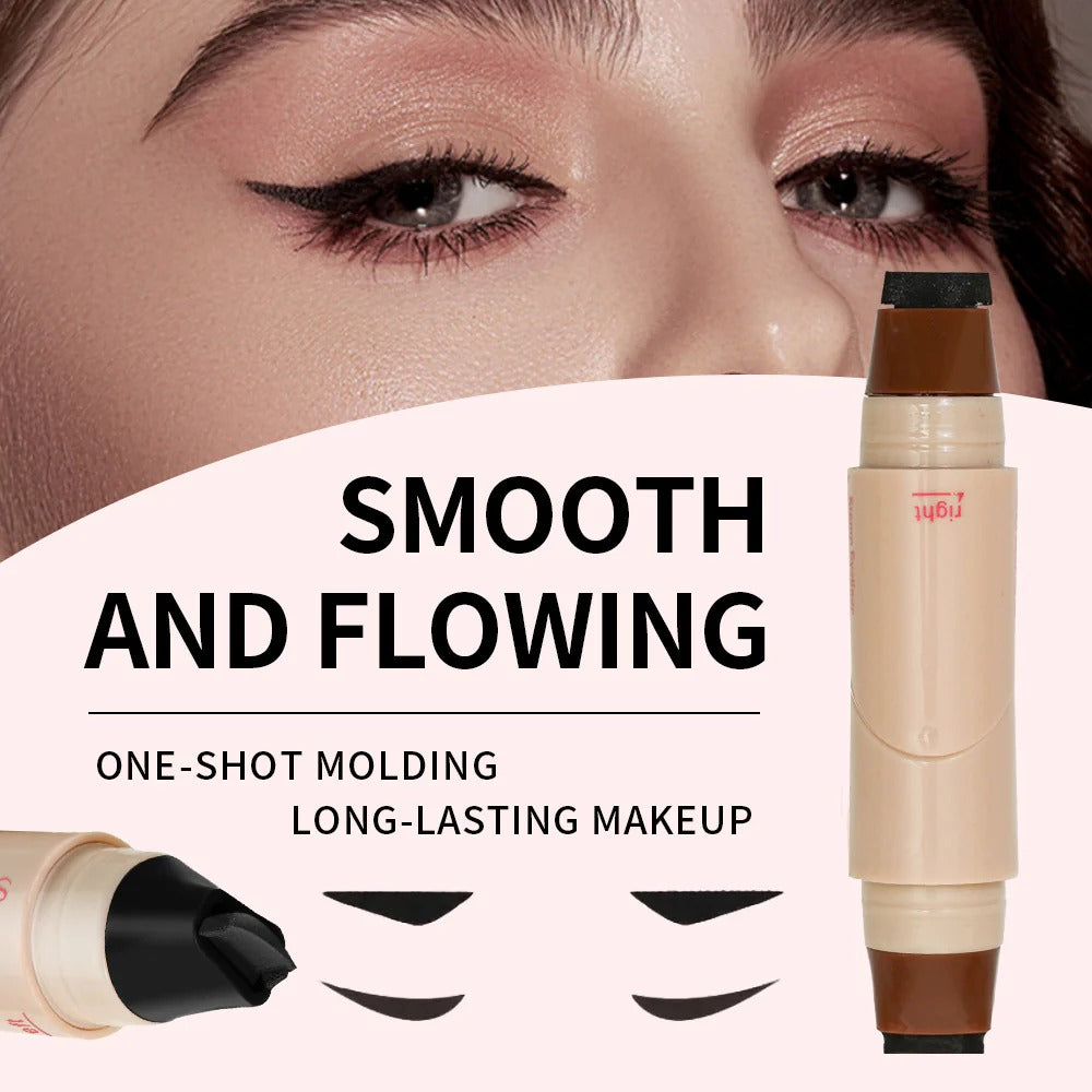 Glamish Rotating Eyeliner Stamp Pen Black - Perfect Cat Eye Pakistan