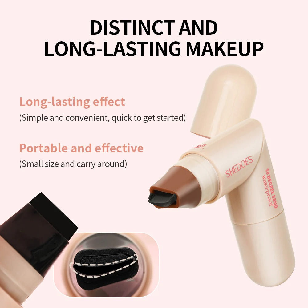 Glamish Rotating Eyeliner Stamp Pen Black - Perfect Cat Eye Pakistan