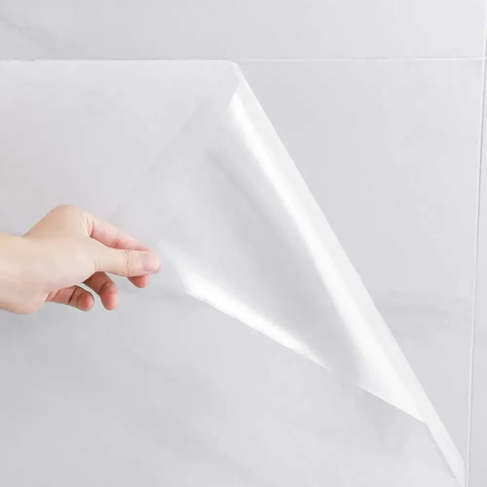 Transparent Kitchen Wall Protector | Heat-Resistant, Oil-Proof & Waterproof Stove Splash Guard Film