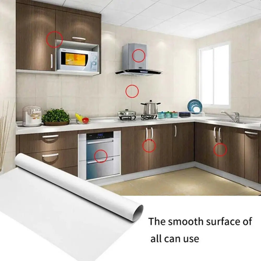 Transparent Kitchen Wall Protector | Heat-Resistant, Oil-Proof & Waterproof Stove Splash Guard Film