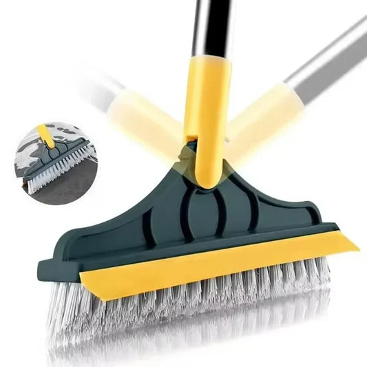 2-in-1 Tile & Floor Cleaning Brush with Scraper