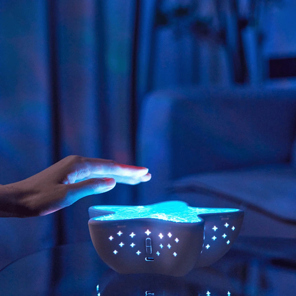 Starfish Crystal Projector Lamp – Ambient Ocean Glow Night Light